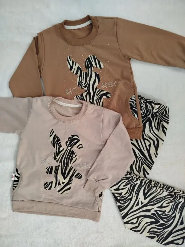 ست بلوز شلوار گورخری